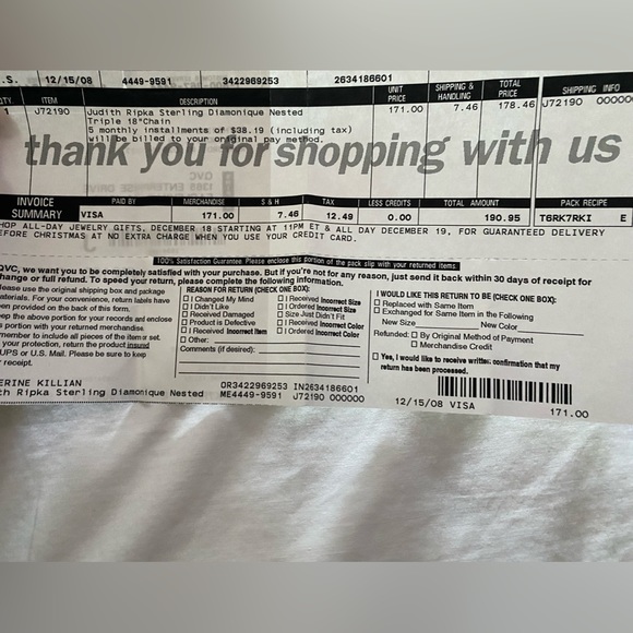 Judith Ripka Sterling Diamonique Nested Triple 18 inch chain - Picture 3 of 4